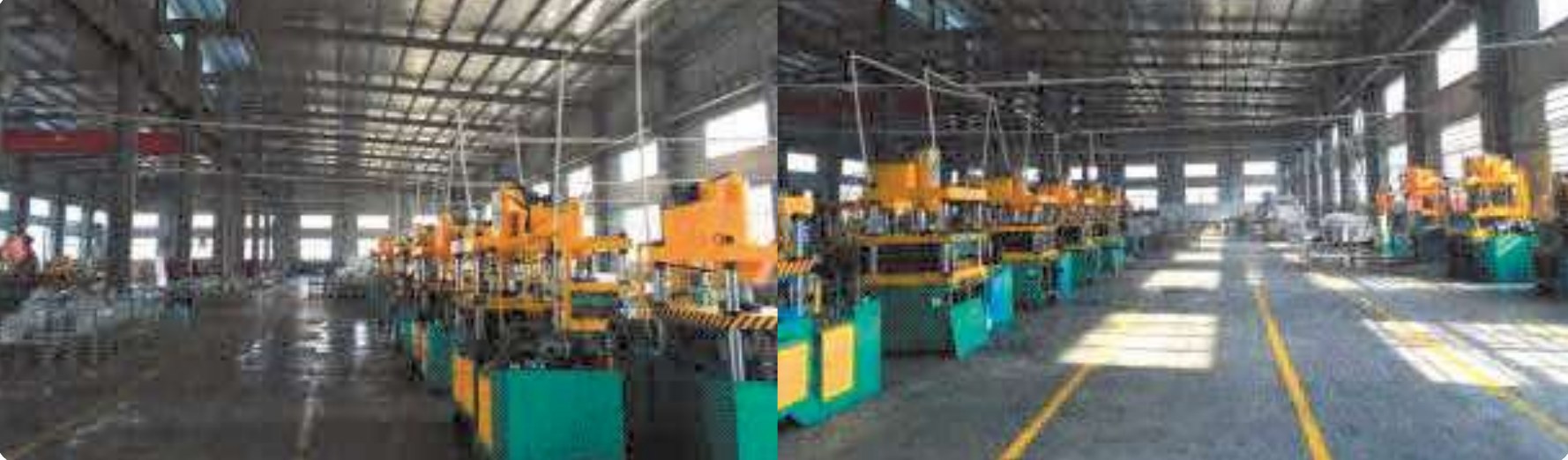 Automatic stamping workshop shown in the METS group manufacturing portfolio